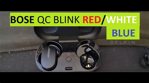 Visit btu. . Bose qc earbuds flashing red and white
